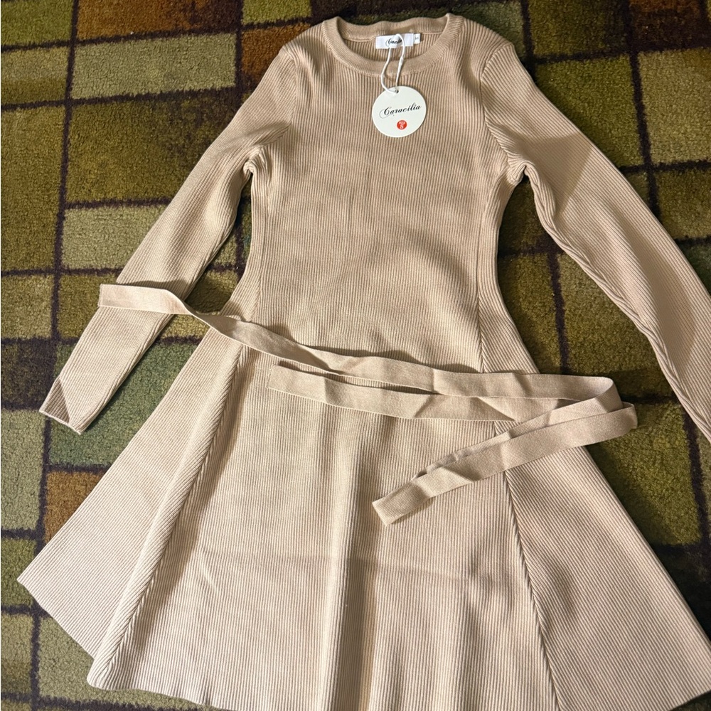 Tan Kids Dress